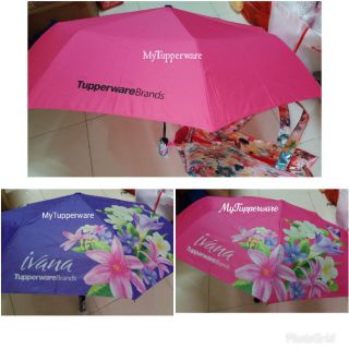 Tupperware Umbrella Payung + Bag Tote