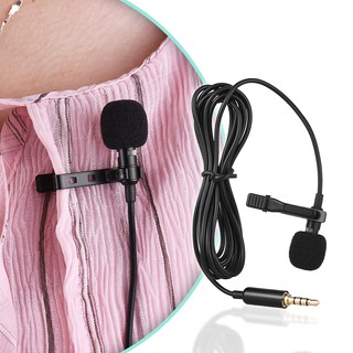 Andoer EY-510A Mini Portable Clip-on Lapel Lavalier Condenser Mic Wired Microphone for iPhone iPad Android Smartphone DS