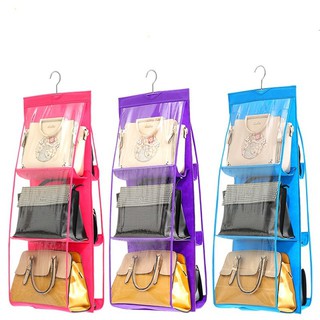 Dustproof Six-layer Double-sided Multi-functional HandBag Storage Hanging Bag