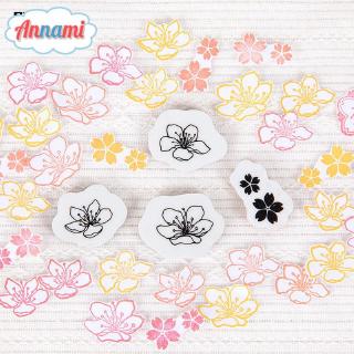 Annami 10Pcs Stamps Set Instagram Sakura Stamp Decor Album Journal DIY Craft