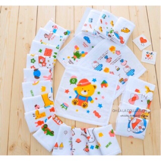 🇲🇾[READY STOCK] Baby Face Towel Handkerchief Hanky Super Soft 25x25cm