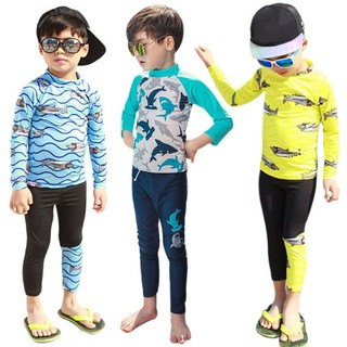 Fashion Kids Swimming Suit Boy Quick Dry Beach Wear Swimsuits Swimwear