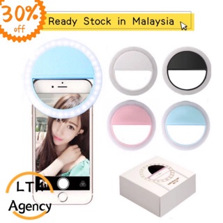 Ready Stock Selfie LED Ring Fill Light Photography 120 mAh Tik Tok Live Charger Charging