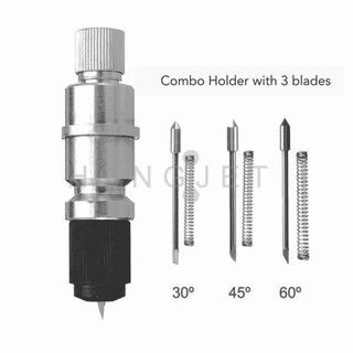 Cameo Blade Holder (Aluminium) Compatible Cameo V1/ V2/ V3/ V4 and Blades [ 30 degree, 45 degree & 60 degree ]