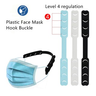 READY STOCK 10pcs*sets Face Mask Extender 4 Levels Adjust Mask Hook Ear No Pain Holder Plastic Face Mask Hook Buckle |Earband Style Variable Head Extension Buckle |Earache Prevention Fixer