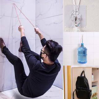 [ ins_House ] Wall Hooks Strong Transparent Hook Cup Sucker Hanger Kitchen Bathroom Adhesive Hook Door Traceless 1PCS (1)