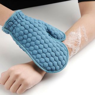Bath Gloves Mitt for Exfoliating and Body Scrubber Loofah Skin Massage Shower Sponge Towel