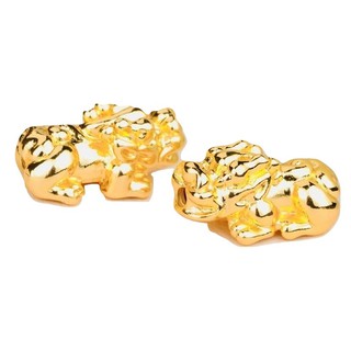 24k Golden Pixiu Pi Yao beads accessories Small size 10mm/8mm 万大福黄金貔貅配件 宝宝貔貅