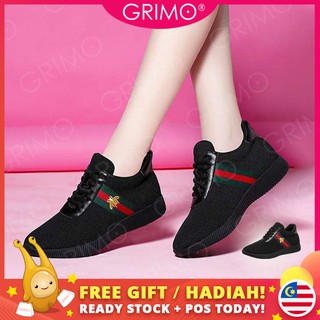 READY STOCK💝GRIMO Bee Sport Shoe Kasut Wanita Women's Shoes Outdoor Girl Perempuan Sukan Sneakers Sport Running Girl (1)