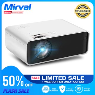 【Best Sale】Mirval K8 Mini LED Portable Projector 2800 Lumens Multi-media HDMI VGA USB TFcard Home Theater Projectors