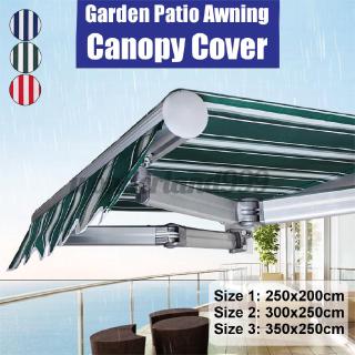 Garden Awning Canopy Patio Sun Shade Shelter Replacement Fabric Top Cover+Frill