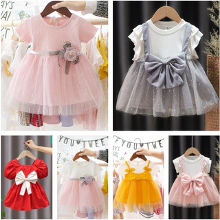 0-4Years Newborn Baby Girls Floral Princess Dress Babygirl Kids Tutu Dresses
