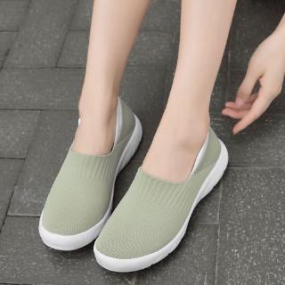 Ready Stock Women Casual Sport Shoes Fashion Sneakers Breathable Mesh Cloth Anti-slip Sports Shoes