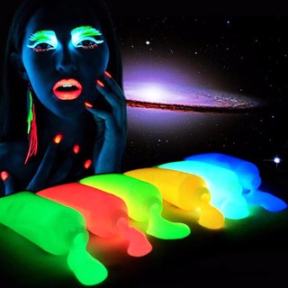 Neon Fluorescent Body Paint In The Dark Face Painting Luminous Flash Art Glowing