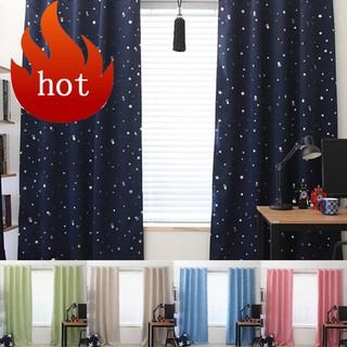 🔥Blackout Curtains With Stars five colors readystock 130*190CM/100*130cm