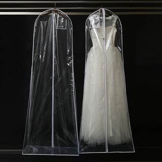 Bridal Wedding Gown Clear Dresses Clothing Dust-Proof Garment Bag Storage
