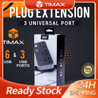 extension socket extension usb UK MALAYSIA PLUG EXTENSION SOCKET, 3 UNIVERSAL PORT (3.4A, USB X6) (1)