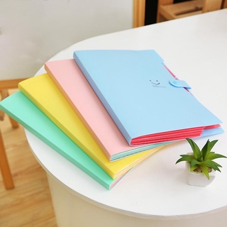 Candy Color A4 Case File Folder Storage Office Expanding Stationery Document