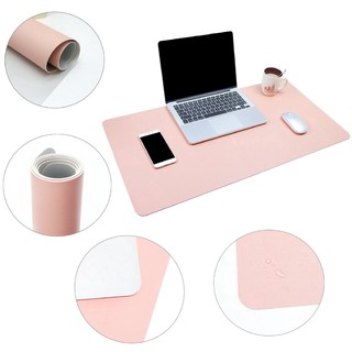 【Double sided / Single side】 Large Laptop Mouse Pad PU Leather Desk Mat Pad Waterproof Mousepads Keyboard Christmas Decorate Gift