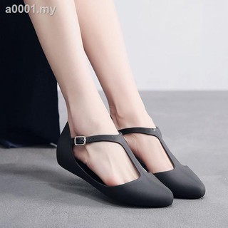 REDAY STOCK Ladies Comfort Jelly Shoe Slip On Women Pointed Flat Shoes