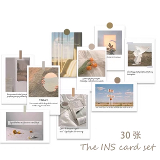 W & G Ins Wind Photo Wall Decoration Cards 30 Sheets Set Rich Wall