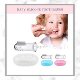 BABY SOFT SILICONE FINGER TOOTHBRUSH WITH CASE
