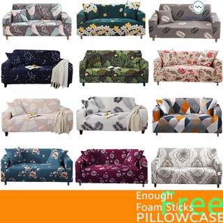 1/2/3/4 Seater Sofa Cover L Shape Universal Slipcover Elastic Cushion Cover