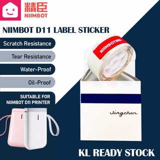 READY STOCK Refill Thermal Label Sticker Paper Roll for JC Niimbot D11 Clear, Transparent, Cable Sticker, Price Label