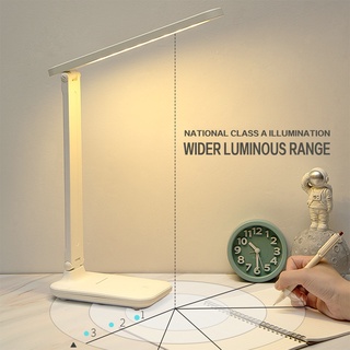 LED Touch Dimming Desk Lamp Study Lamp USB Eye Protection 3 Brightness Adjustable Table Light Table Lamp Study