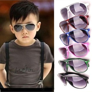 Children Boys Girls Kids Plastic Frame Sunglasses
