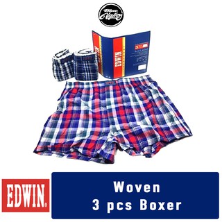 Edwin Woven Boxer Durability and Soft (3 Pcs)