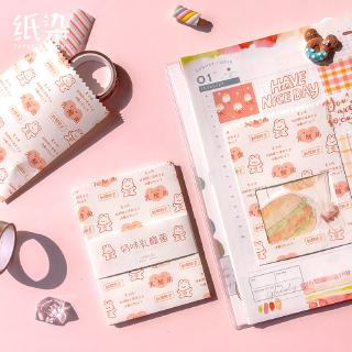 Annami Writable Storage Bag Cute DIY Planner Stationery Holder Scrapbooking Deco