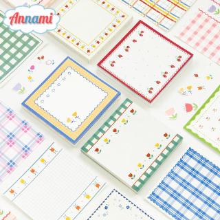 Annami 60 Sheets Memo Pad Flowery Note Paper Leave Message DIY Journal Office Stationery (1)