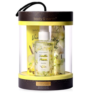 Body & Earth Body Mist Mother's Day Gift Set include Body Mist & Body Lotion & Body Scrub Minyak Wangi Perfume for Women