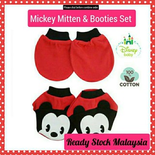 Disney Baby Cuties Mickey Mitten & Booties Set - Boy Sarung Tangan dan Kaki