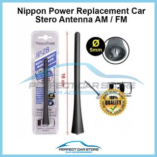 Car Roof Radio Antenna Pole Mast Perodua Myvi Alza Proton Waja Persona Vios Wish Swift (Nippon NP-28)