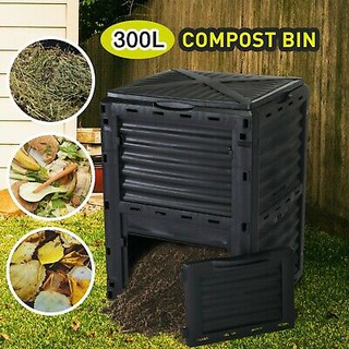 Compost Bin Outdoor with Siding Door 300L