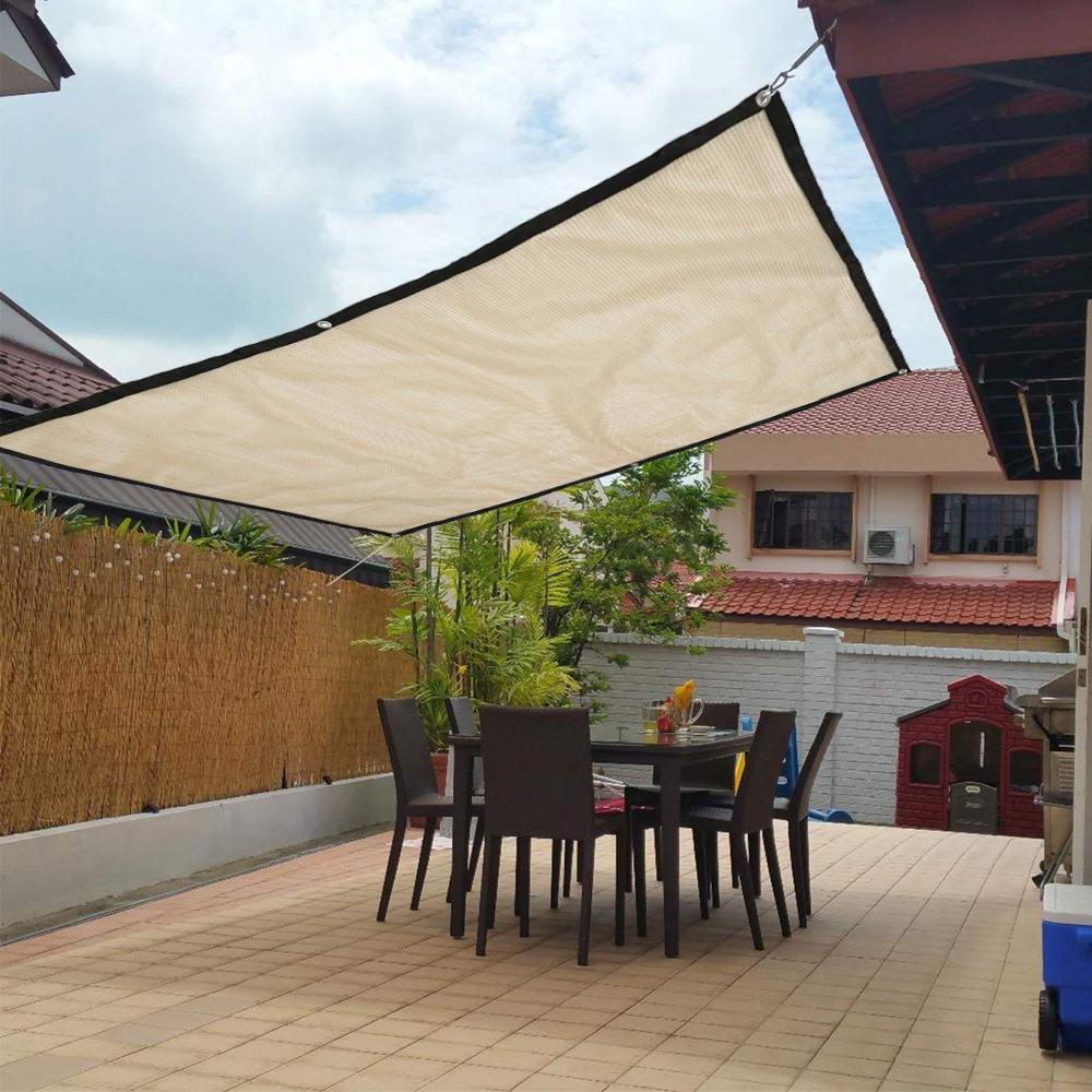 Wonderful♥ Perfect Shading Effect 1.8M Sunproof Sun Shade Sail Outdoor Anti-UV Awning Mesh Net Canopy Garden