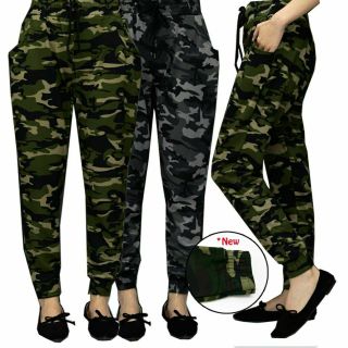 9966 Slim Pocket Camouflage Army Pants/ Seluar Slim Askar (05492)