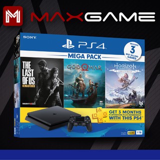 PS4 Slim 1TB Mega Pack 2 (Official Sony Malaysia Warranty)