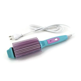 Nova Electric Brush Hair Straightener/Curler/Blonde Comb Styler/Sikat Pelurus dan Keriting Rambut
