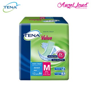 Tena Value Adult Tape Diaper M12/L10 (1 Pack)