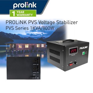 Prolink 1KVA Servo Motor Control AVR Auto Voltage Stabilizer with Step down Transformer 110VAC & 230VAC PVS1001AD