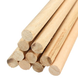 10pcs Wooden Arts Craft Sticks Dowels Pole Rods Sweet Trees Wood Stick 20x6cm