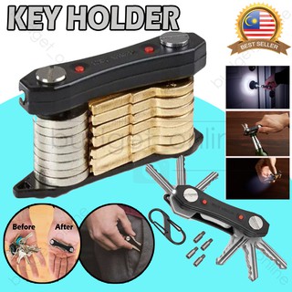 Aluminum Fashion Key Holder Wallet Clip Organizer Pocket Hold Up to 30 Keys/Pemegang Kunci