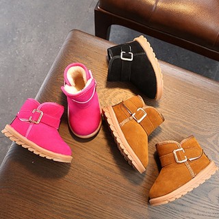 💐Babyworld💐Toddler Warm Plush Boots Shoes Kids Baby Boys Girl Winter