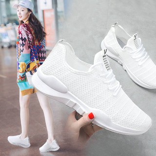 ✸Summer net face sneakers schoolgirl Korean version breathable running shoes tide hundred casual hollowed flat children
