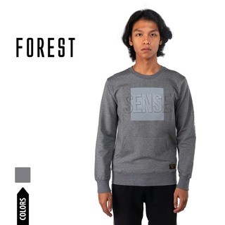 Forest O-Neck Long Sleeve Sweater - 23278-21 Melange Grey