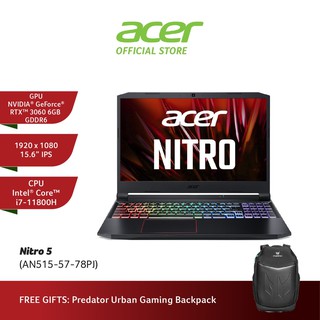 Acer Nitro 5 Intel 11th Gen Core i7 Gaming Laptop (AN515-57-78PJ) - RTX3060