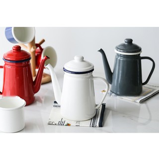 Vintage Design Enamel Jug/ Teapot
